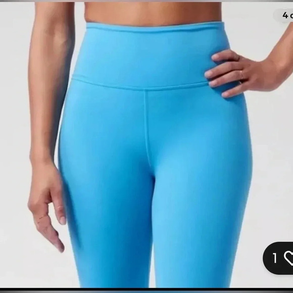 NWT Athleta Ultra High Rise Elation Capri Santorini Blue  Tight - Picture 4 of 6